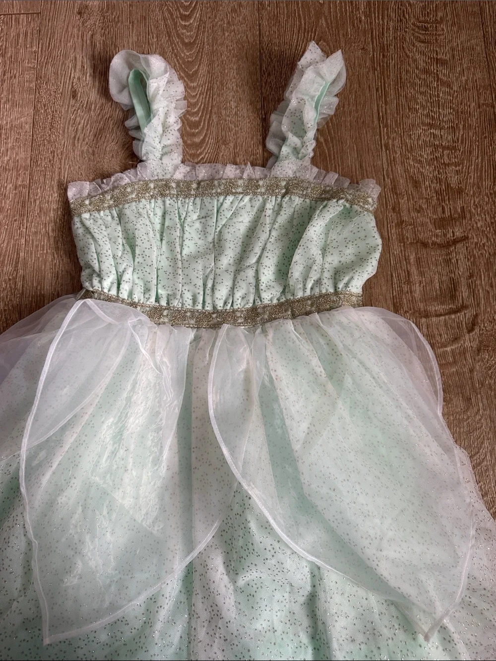 Disney Janie and jack Mint Sparkle Tulle Party Dress